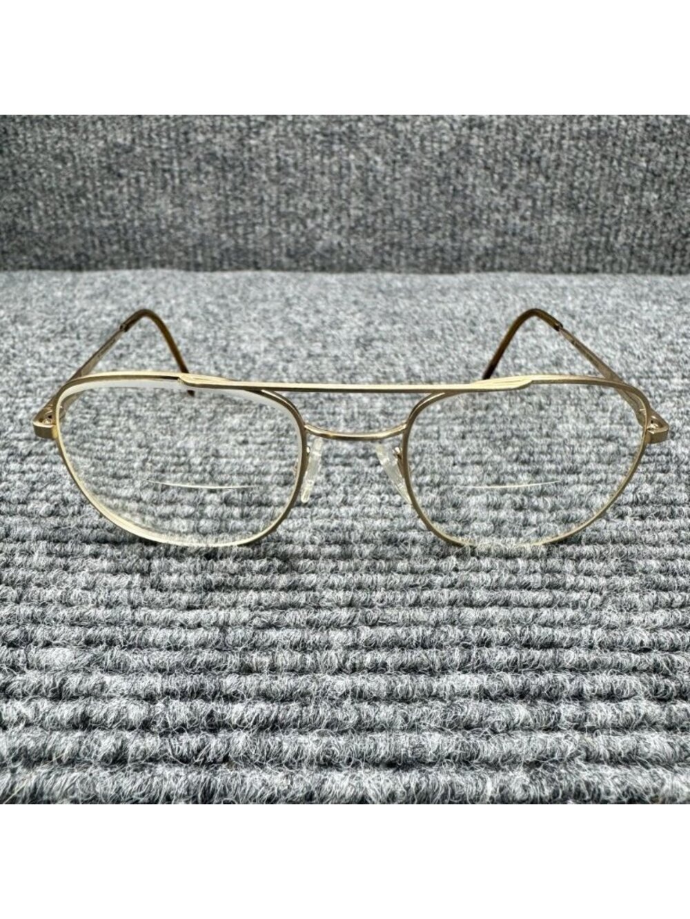 Randolph Eng RE FGN Gold Aviator Eye Sun Glasses FRAMES ONLY 52-20-140 USA Italy